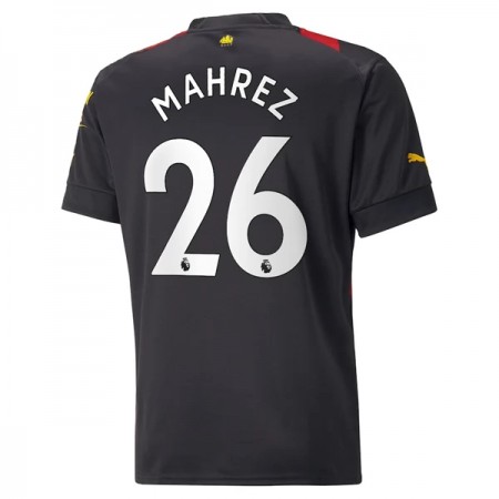 Virallinen pelipaita Manchester City Mahrez 26 Vieras 2022-23 Lyhythihainen - Miesten Virallinen pelipaita Manchester City Mahrez 26 Vieras 2022-23 Lyhythihainen - Miesten